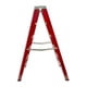 thumbnail image 4 of Escalera Tijera Doble Fibra De Vidrio 5 Peldaños REFORZADA Roja, 4 of 5