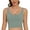 Matcha Green, variant on Women's Longline Sports Bra - U Back Wirefree Padded Workout Yoga Bra Crop Top Matcha Green XL