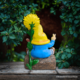 thumbnail image 6 of Bloom with Joy Sunflower Gnome 10" Garden Statue Figurine with Guitar, Spring and Summer Home Decoration, 6 of 8