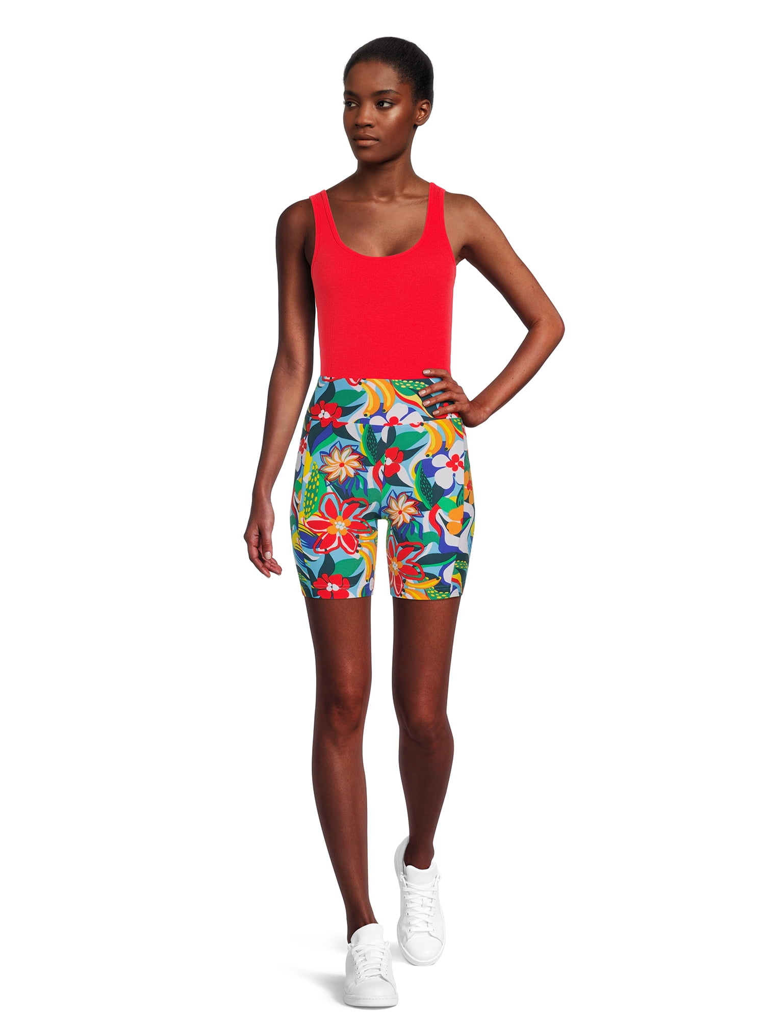 No Boundaries Juniors' Bike Shorts with Pocket, Size XS-3XL