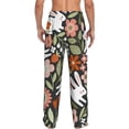 thumbnail image 3 of Haiem Rabbits on Floral Men's Pajama Pants Ultra Lightweight Pjs Bottoms Sleepwear Bottom Pants with Pocket Drawstring-Medium, 3 of 9