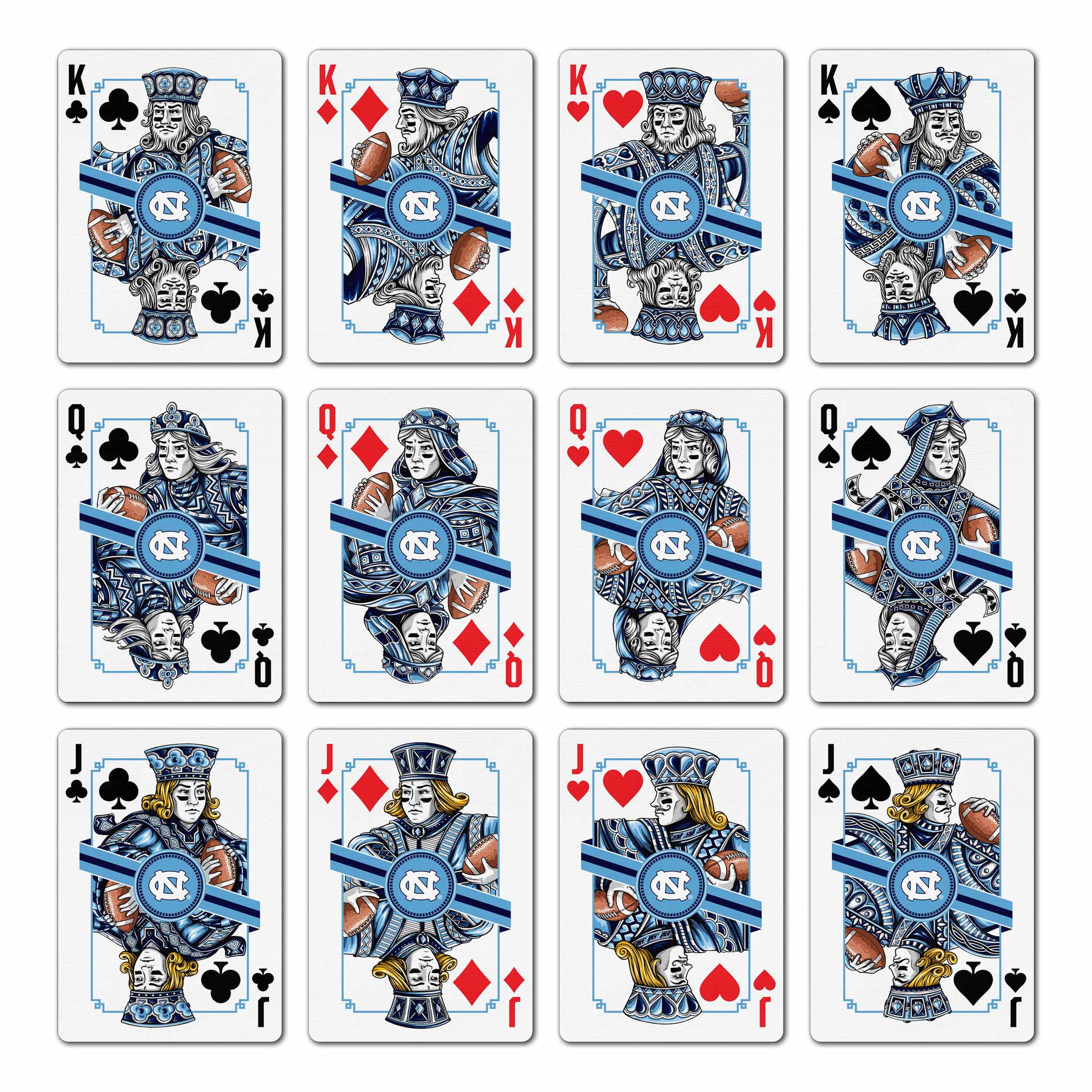 YouTheFan NCAA North Carolina Tar Heels Classic Series Playing Cards