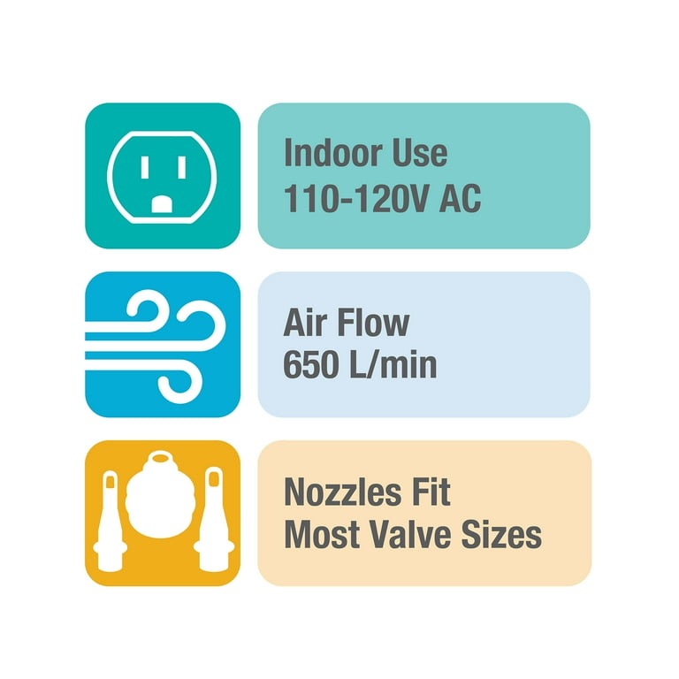 Intex Black Electric Air Pump 120 V Standard Electric Plug