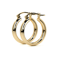 thumbnail image 1 of Arracada Bangle De Oro De 14k Lisa De 15mm, 1 of 15