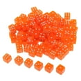 thumbnail image 1 of 100pcs 6-sided Game 15mm For Board Games And Teaching Math Orange, 1 of 8