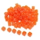 thumbnail image 1 of Juego de 100 dados multicolores de 6 caras para juegos educativos y práctica de matemáticas. naranja, 1 of 9