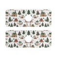 thumbnail image 7 of Yayeee Faucet Mat for Kitchen Sink 14.7" Diatomite Long Splash Guard Pad, Brown Christmas House, 2 Pack, 7 of 7