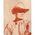 thumbnail image 2 of Green, Jacob 20x24 White Modern Wood Framed Museum Art Print Titled - Man of the West I, 2 of 4
