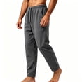 thumbnail image 5 of Mlkoz Mens Pants Summer Breathable Loose Mesh Cool Loose Straight Pants,Gray,XXXL, 5 of 5