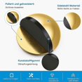thumbnail image 2 of Self-Adhesive Floor Door Stoppers Oval Stainless Steel Door Stop Floor Mounted Half Moon Wall Protector Polished Doorstop, 2 of 5