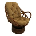 thumbnail image 2 of Blazing Needles 48" x 24" Solid Micro Suede Swivel Rocker Cushion-Color:Java, 2 of 3
