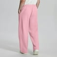thumbnail image 5 of HKYNLAG Baggy Sweatpants for Men Fleece Wide Leg Sweats Pants Loose Casual Open Bottom Joggers with Pockets Pink 3XL, 5 of 7