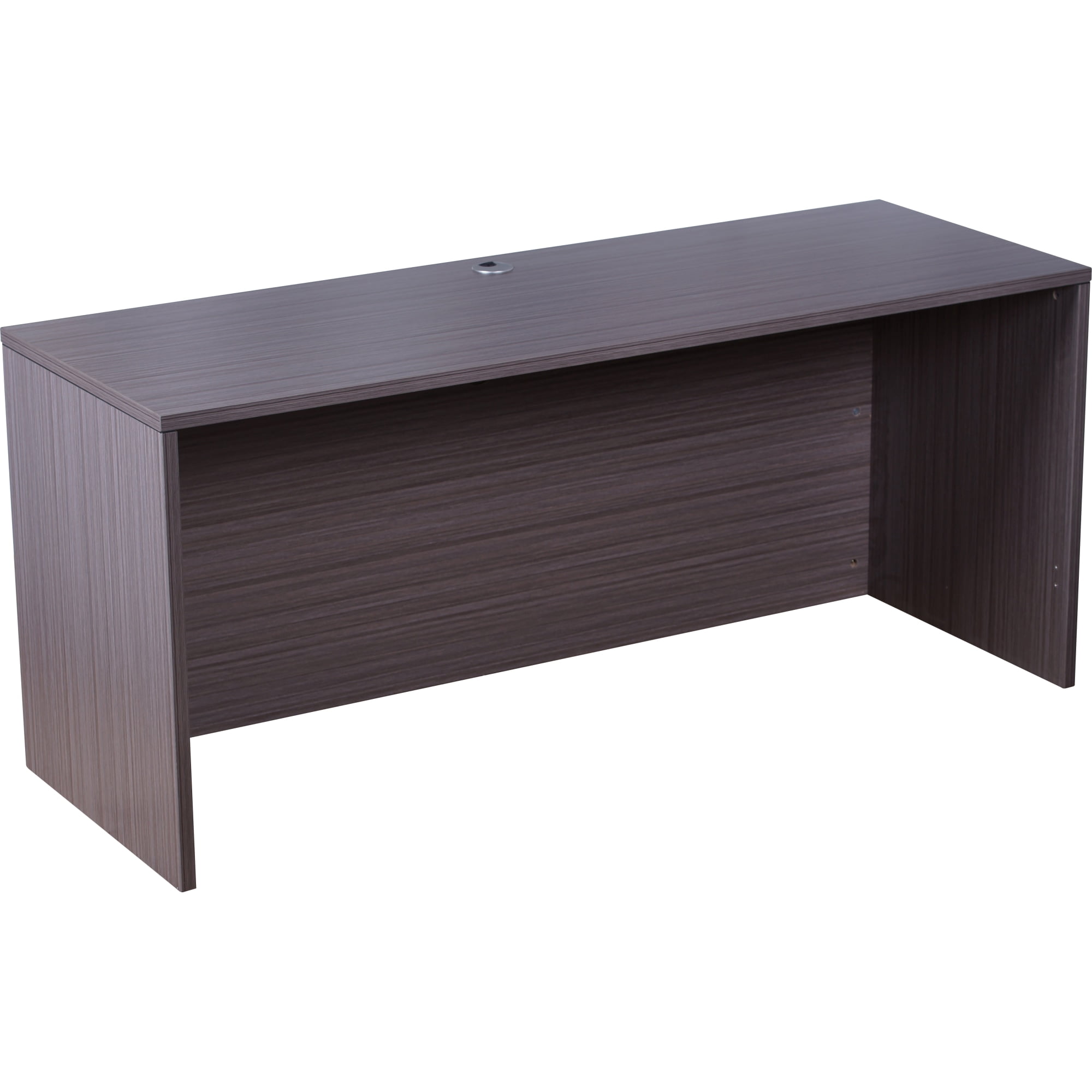 Boss Office Products Holland Series Executive U-Shaped Desk With File Storage Pedestal And Hutch, Driftwood