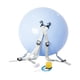 thumbnail image 5 of Pelota auxiliar de salto mortal, pelota para hacer ejercicio, entrenamiento portátil, niños y adultos, pelota de Yoga de entrenamiento elástica Azul, 5 of 7