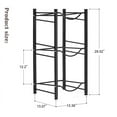 Water Bottle Rack, 3Tier 5Gallon Bottle Rack Bottle Storage Rack, Black