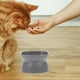 thumbnail image 4 of EeaseMX Comedero para gatos con boca oblicua, protector, color gris oscuro, 4 of 7