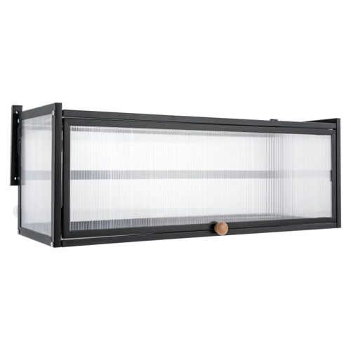 Wall Mounted Black FlipUp Door Locker Hanging for