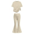 thumbnail image 4 of Tiijoy Big Girls Valentine's Day Short Sleeve T Shirt Flare Pants Outfits, Sizes 9-10, 4 of 4