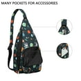 thumbnail image 2 of Galaxy Sling Backpack for Space Lovers – Celestial Crossbody Bag with Starry Night, Planets & Nebula Design – Lightweight Hiking & Travel Shoulder Bag for Sci-Fi Fans, Teens & Adults, 2 of 4