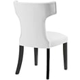 thumbnail image 4 of Hawthorne Collections Contemporary Faux Leather Dining Side Chair, White (Set of 1), 4 of 4