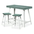 thumbnail image 3 of Kaylen Wood 3-Piece Counter Height Dining Table Set, Antique Green, 3 of 6