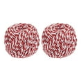 thumbnail image 1 of Cordel Embalaje Unique Bargains 75M/82 Yardas Rojo y Blanco Paquete de 2, 1 of 7