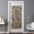 thumbnail image 2 of Colorful Stones Window Privacy Film, Farmhouse Stones Modern Art Static Cling UV Sun Blocking Heat Control Window Tint Day and Night, Non-Adhesive Reusable One Way Windows Privacy Cover 35.4''x78.7'', 2 of 7