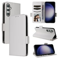 Designed for Samsung Galaxy S25 Case, Luxury PU Leather Wallet Phone Case with Card Holder Flip Kickstand Drop Protection Phone Case Cover for Samsung Galaxy S25 - White