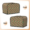 thumbnail image 3 of Kdxio Geometric Watermelon Print Toaster Cover Bread Machine Cover Fits for Most Standard 2 Slice Toasters,Keep Toaster Free From Dust And Fingerprint Oven Dustproof Cover, 3 of 7