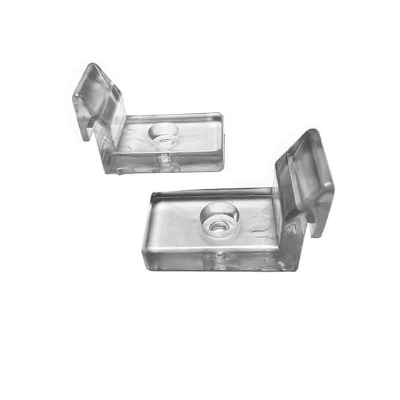 Gordon Glass® Clear Jamb Guide/Bumper for Sliding Shower Doors - Pack of 2