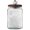 Round Sunflower, 23.7 fl oz, variant on 23.7 Fl oz Glass Jar with Lid, Airtight Storage Container, Embossed Kitchen Canister with Pumpkin Knob Lid for Sugar, Coffee, , Candy, Cookies, Pasta, Cereal, Decorative Pantry Jar