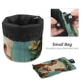 thumbnail image 4 of PhooArto Large Barrel Drawstring Makeup Bag, Calf Teal Wooden Travel Cosmetic Bag Portable Make Up Organizer Bag, 4 of 6