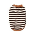 thumbnail image 2 of kiskick Pet Vest 2-Legged Threaded Closure High Elasticity Anti-fade Windproof Warm-keeping Striped Pattern Fall Winter Pet Apparel for Outdoor, 2 of 8