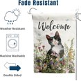 thumbnail image 5 of Spring Summer Garden Flag Floral Boston Terrier Yard Flag Flower Dog Garden Flags for Outside Small Outdoor Welcome Flags 12x18 Double Sided, 5 of 10