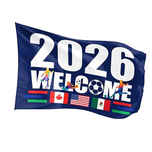 2026 Cup Banners for Parties and Sports Events, Soccer Theme Decorations for Home, Office, and Outdoor Celebrations, Ideal for Tournaments and Fan Displays