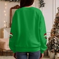 thumbnail image 5 of larppty Women Oversized Long Sleeve Christmas Sweatshirts Crewneck Loose Teen Girl Pullover Top 2025 Fall Y2K Trendy Outfits (Green, XXL), 5 of 8