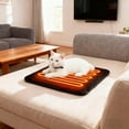 thumbnail image 4 of Tapis Chauffant à Température Réglable avec Cordon à Mâcher pour Usage Intérieur Extérieur par Petits Moyens Grands Animaux Lit Chaud pour Chat Lit Extérieur Résistant aux Morsures Tapis pour Chien pour Cage Petit Lit pour Chien Grand Lit Chaud, 4 of 5