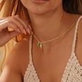 thumbnail image 2 of Turandoss Birthstone Cross Necklaces for Women 14K Gold Plated Dainty Faith Jewelry with 12 Month Red Garnet Pendant Birthstone Valentines Day Birthday Gifts for Women Girls Girlfriend, 2 of 8