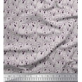 thumbnail image 1 of Soimoi Velvet Fabric Ghost Halloween Print Sewing Fabric Yard 58 Inch Wide, 1 of 1