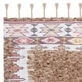 thumbnail image 3 of SAFAVIEH Saffron Nima Geometric Wool Area Rug, Taupe/Ivory, 8' x 10', 3 of 5