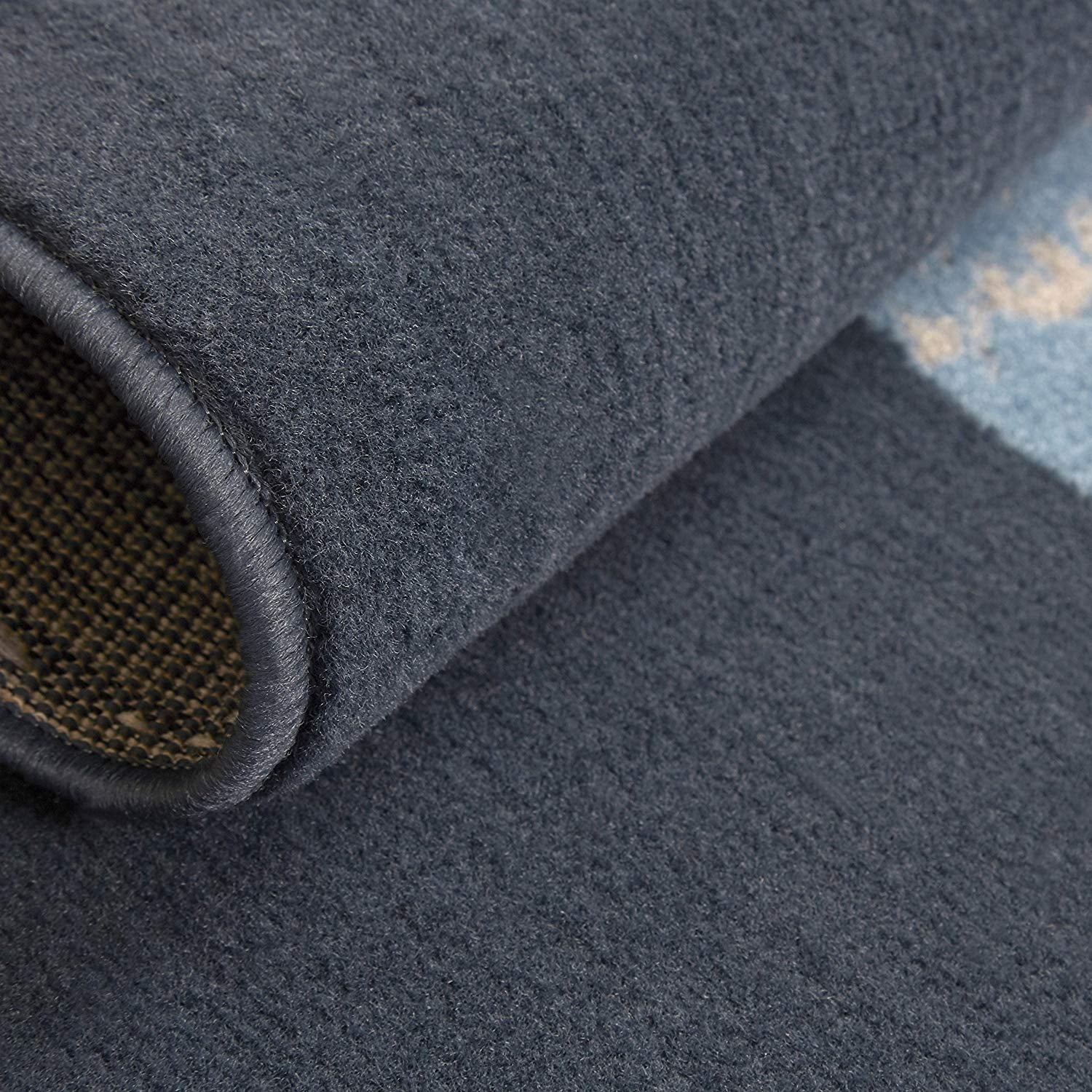 Blue Circles Modern 2x7 Area Rug Contemporary Runner Runner Carpet Rugs - Actual Size 1'9" x 7'2"