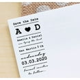 thumbnail image 3 of Printtoo Personalized Blue Self Inking Tying The Knot Favor Stamp Custom Save The Date Rubber Stamper-68 x 30 mm, 3 of 6