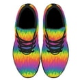thumbnail image 2 of Rainbow Pride Shoes Men Women Fashion LGBT Sneakers Adult Lightweight Breathable Running Shoes Black Size 8, 2 of 7