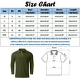 thumbnail image 3 of Vedolay Mens Polo Shirts 2023 Long Sleeve Tops Polo Shirts for Men Blue,M, 3 of 4