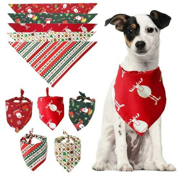 Dog Bandana Scarf Washable Triangular Bibs Pet Adjustable Washable Kerchief Dog Bandana for Small and Large Dogs Party Supplies