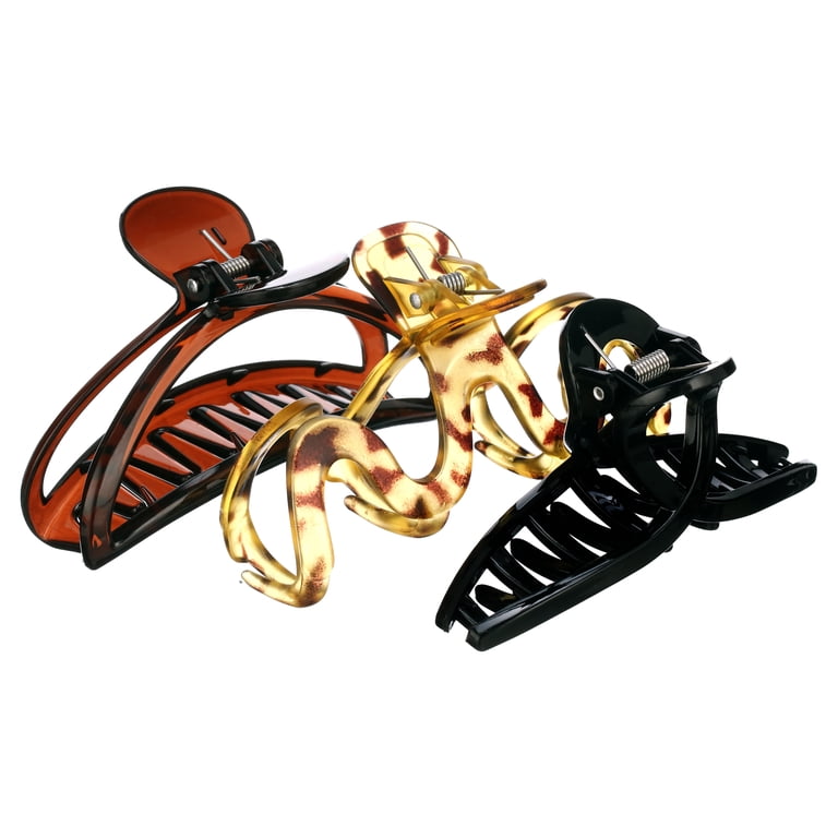 2 pack) Scunci Matte Mixed Shape Claw Clips, Assorted  display picture 3