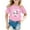 Pink, variant on LRen Toddler Girls Easter Shirt Bunny Short Sleeve T-Shirt Loose Easter Day Tee Shirt Tee for Boys & Girls