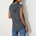 thumbnail image 4 of Pincandy Women's Workout Hooded Tank Tops Casual Loose Fit Running Gym Sleeveless Hoodie Tee Shirts 2025 Summer Fashion, 4 of 7