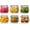 Square-17OZ Set- 6 Pack, variant on Square Glass Jars with Airtight Clamp Lids, Set of 3 – 50 fl oz Wide Mouth Mason Jars for Kitchen Pantry Food Storage and Organization