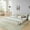 Beige + Foam-4, variant on "Luckynote King size Upholstered Bed Frame with Thick Fabric, Chenille Fabric Grounded King Size Platform Bed with Headboard and Solid Frame. No Box Spring Needed-Beige(88.5''*85.5''*24'')  "